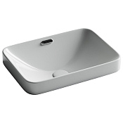 Ceramicanova Element Раковина встраиваемая сверху 46x33x17h, с переливом, цвет: белый CN6078