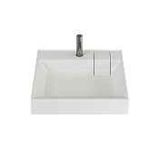 Ceramica Nova Quattro Раковина над стиральной машиной 60x12,3h, без перелива, цвет: белый CN0101