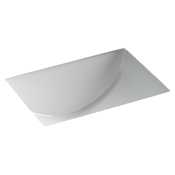 Ceramica Nova Era Раковина встраиваемая снизу 46x34,8x21,3h, с переливом, цвет: белый CN15002