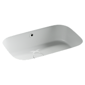 Ceramica Nova Era Раковина встраиваемая снизу 57x39,5x19,5h, с переливом, цвет: белый CN15006