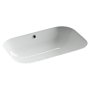 Ceramica Nova Era Раковина встраиваемая снизу 61x40,5x19h, с переливом, цвет: белый CN15007