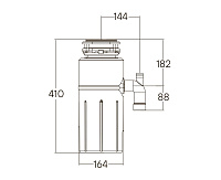 Paulmark Intenso PRO-1000 Измельчитель пищевых отходов 220 V, нержавеющая сталь 750 Вт I-PRO 1000