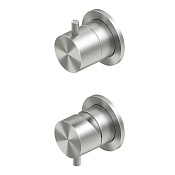 QuadroDesign Source Смеситель для душа встраиваемый, внешняя часть, цвет: brushed stainless steel 1247.00AS