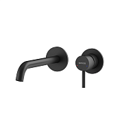 Sancos Etna Смеситель для раковины встраиваемый, с вн. частью, дл. изл. 19,2см, цвет: черный матовый SC9004MB