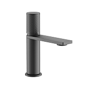 Sancos Nexus Смеситель для раковины, без донного клапана, длина излива 11,7см, цвет:вороненая сталь SC9011GG