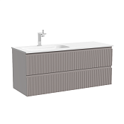 Sancos Snob R Тумба под раковину левая, подвесная 119,5x44,5x50h см, 2 выдвиж. ящ., цвет: doha soft SNR120LSM