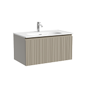 Sancos Code Тумба под раковину, подвесная 78,5x45,3x40h см, с 1-м выдвижным ящ., цвет: серая платина CD80GP