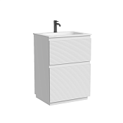 Sancos Folk Floor Тумба под раковину, напольная 59x45x85h см, с 2-мя выдвижными ящиками, цвет:bianco FL60FW