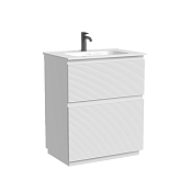 Sancos Folk Floor Тумба под раковину, напольная 69x45x85h см, с 2-мя выдвижными ящиками, цвет:bianco FL70FW