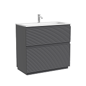 Sancos Folk Floor Тумба под раковину, напольная 89x45x85h см, с 2-мя выдвижными ящ., цвет: grey soft FL90FGS