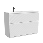 Sancos Folk Floor Тумба под раковину левая, напольная 119x45x85h см, с 2-мя выдвиж. ящ., цвет:bianco FL120FLW