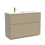 Sancos Folk Floor Тумба под раковину левая, напольная 119,5x45x85h см, 2 выдвиж. ящ., цвет: капучино FL120FLCP