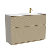 Sancos Folk Floor Тумба под раковину правая, напольная 119,5x45x85h см, 2 выдвиж. ящ., цвет:капучино FL120FRCP