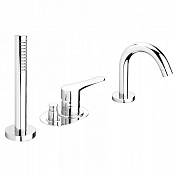 Bongio O'Clock Green Смеситель для ванны, на борт ванны, цвет: белый матовый 14531BI0D