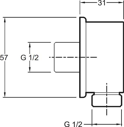 Шланговое подключение Jacob Delafon E75142-CP