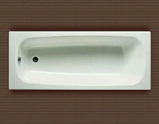 Roca Continental Ванна чугунная 140х70 см, без ножек, цвет: белый глянцевый 212914001