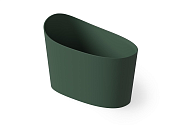 Dea Design Single Ванна из Solid Surface отдельност. 130x70см, сидячая, с переливом, цвет:dark green DD8700 1300 11