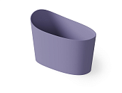 Dea Design Single Ванна из Solid Surface отдельностоящая 130x70см, сидячая, с переливом, цвет: lilac DD8700 1300 14