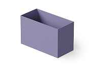 Dea Design Single Ванна из Solid Surface отдельностоящая 100x58см, сидячая, с переливом, цвет: lilac DD8702 1000 14