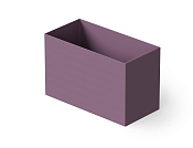 Dea Design Single Ванна из Solid Surface отдельност. 100x58 см, сидячая, с переливом, цвет: lavender DD8702 1000 8