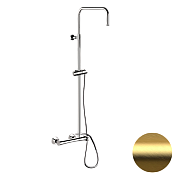 Daniel Diva Душевая стойка: смеситель, держатель для душа, шланг 150 см, цвет: золото брашированное DV636DASSDDP