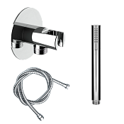 Daniel Душевой гарнитур: душевая лейка, держатель для душа, шланг 150 см, цвет: хром A546XB435