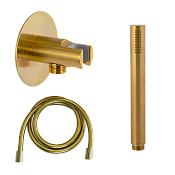 Daniel Душевой гарнитур: душевая лейка, держатель для душа, шланг 150 см, цвет: золото брашированное A546XB435DP