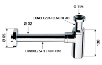 Daniel Сифон для раковины, цвет: хром A750114
