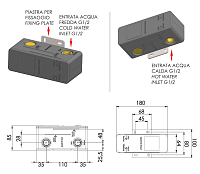 Daniel Встраиваемая часть смесителя, на 1 потребитель DANBOX632