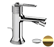 Daniel Brooklyn Смеситель для биде с донным клапаном, излив 11,7 см, цвет: золото брашированное BY604DP