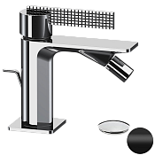 Daniel Club Смеситель для биде с донным клапаном, излив 8,5 см, цвет: черный матовый ANC60415