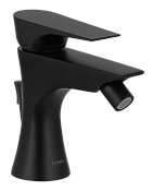 Daniel Diva Смеситель для биде с донным клапаном, излив 10,3 см, цвет: черный матовый DV60415