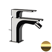 Daniel Tiara Смеситель для биде с донным клапаном, излив 11,4 см, цвет: золото брашированное TA604DP