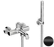 Daniel Brooklyn Смеситель для ванны с душ. набором - руч. душ, шланг, держатель, цвет: черный мат BY61015