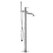 Daniel Brooklyn Смеситель напольный с душ. набором, с внутр. частью, излив 18,7 см, цвет: хром BY678CR