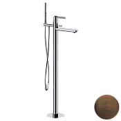 Daniel Club Смеситель напольный с душ. набором, с внут. частью, излив 18,1 см, цвет: бронза масляная ANC678OIL