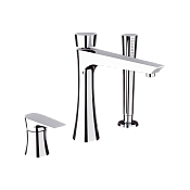 Daniel Diva Смеситель на борт ванны на 3 отверстия, с ручным душем, цвет: хром DV691CR