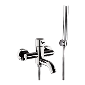 Daniel Tokyo Смеситель для ванны с душевым набором - ручной душ, шланг, держатель, цвет: хром TK610CR