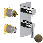 Daniel Club Смеситель для душа, на 3 потребителя, внешняя часть, цвет: латунь сан-марко ANC612D3KBSM