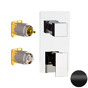 Daniel Skyline Смеситель для душа, на 2 потребителя, внешняя часть, цвет: черный матовый SK612D2KB15