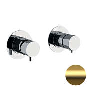 Daniel Tokyo Смеситель для душа, на 2 потребителя, с внутренней частью, цвет: золото брашированное TK625DP