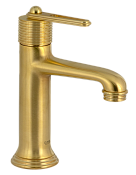 Daniel Brooklyn Смеситель для раковины, без донного клап., излив 20,4 см, цвет: золото брашированное BY606NDP