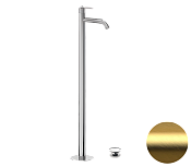 Daniel Brooklyn Смеситель для раковины напольный, излив 18,7 см, с внутр. частью, цвет: золото браш BY688DP