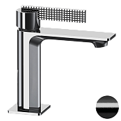 Daniel Club Смеситель для раковины, без донного клапана, излив 20,1 см, цвет: черный браш. хром ANC606NFZ