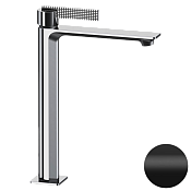 Daniel Club Смеситель для раковины высокий, без донного клапана, излив 31,6 см, цвет: черный матовый ANC607B15