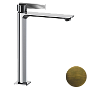 Daniel Club Смеситель для раковины высокий, излив 31,6 см, цвет: латунь матовая состаренная ANC607BOM