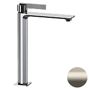 Daniel Club Смеситель для раковины высокий, без донного клапана, излив 31,6 см, цвет: сталь ANC607BXV