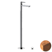 Daniel Club Смеситель для раковины напольный, излив 18,1 см, с внутрен. частью, цвет: медь состарен ANC68864