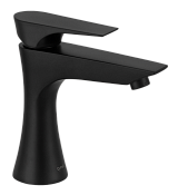 Daniel Diva Смеситель для раковины, без донного клапана, излив 16 см, цвет: черный матовый DV60615