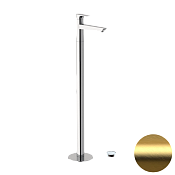 Daniel Diva Смеситель для раковины напольный, излив 19 см, с внутренней частью, цвет: золото браш DV688DP